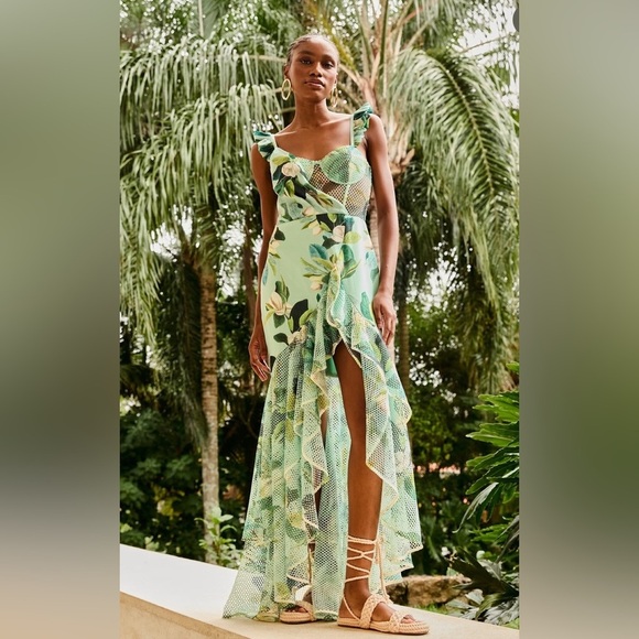 PatBO Dresses & Skirts - PatBO Magnolia bustier maxi dress NWT